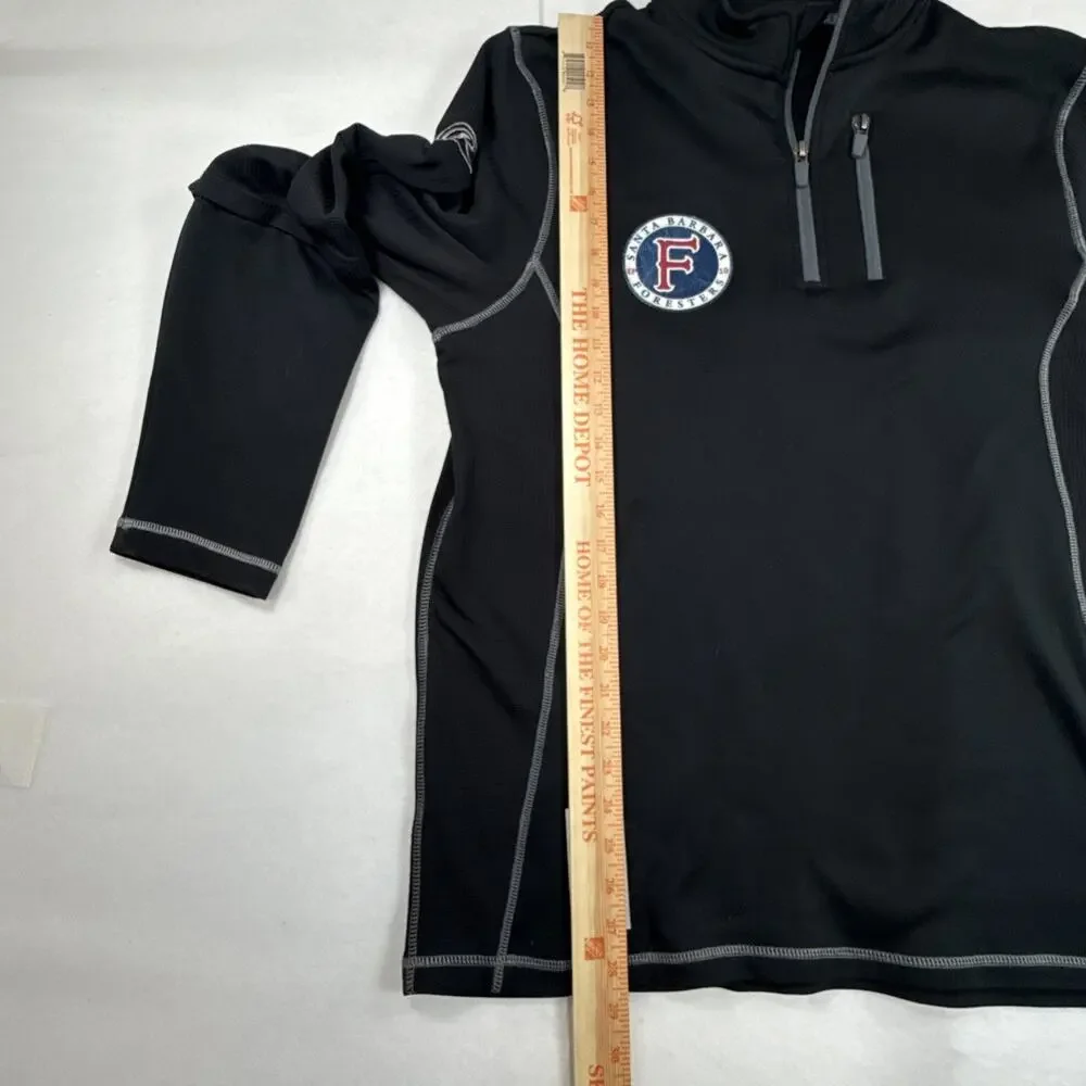 Rawlings 1/4 Zip Pullover Long Sleeve Jacket Adult Large Black Wind Rain